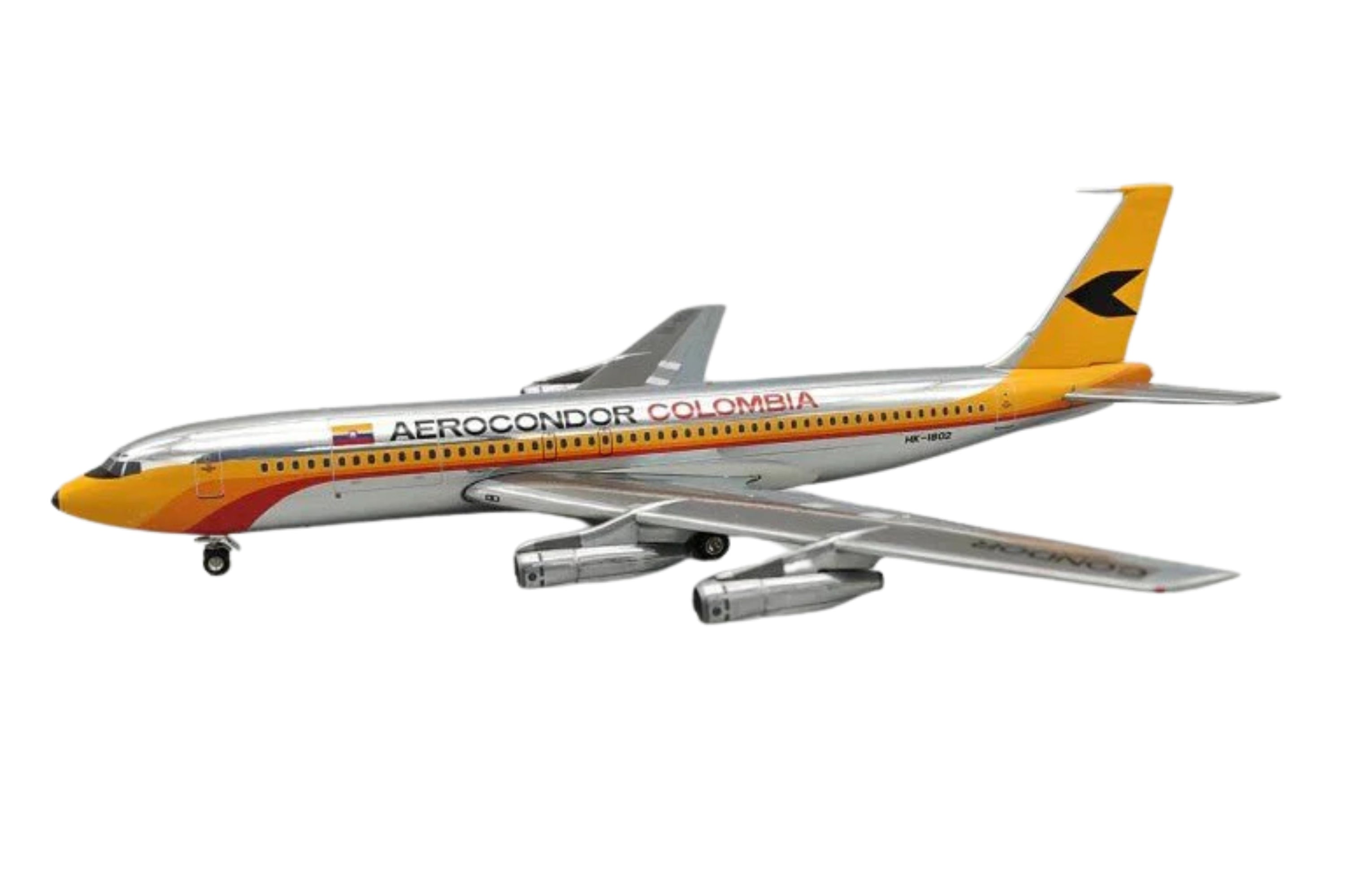 INFLIGHT200 AEROCONDOR 707-123B/F 1/200 REG#HK-1802 W/STAND