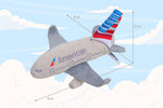AMERICAN AIRLINES PLUSH AIRPLANE The Airplane Shop.