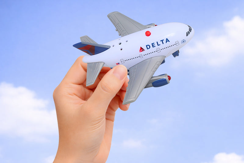 DELTA PULLBACK W/LIGHT & SOUND The Airplane Shop.