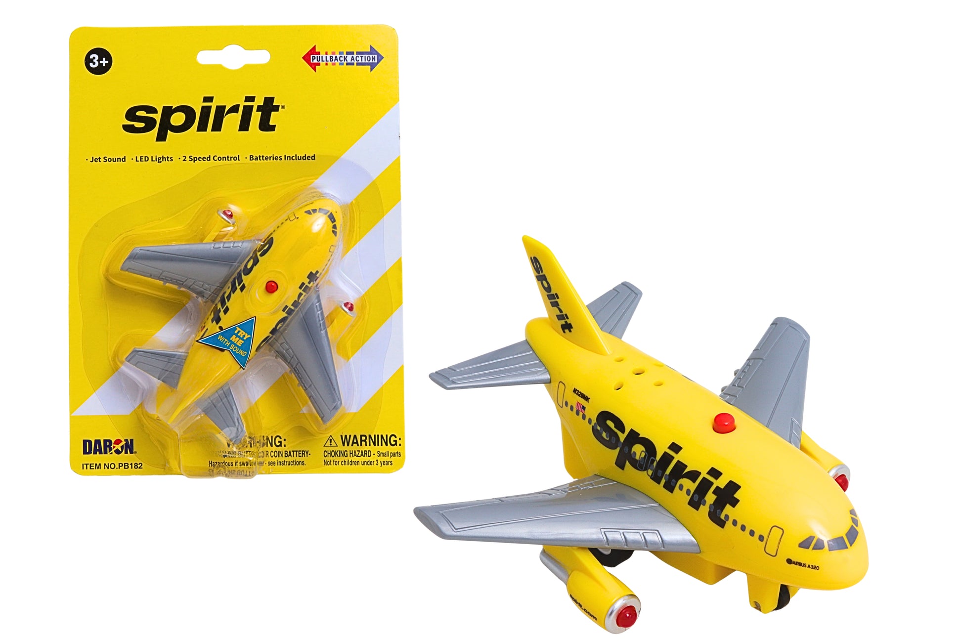 SPIRIT AIRLINES PULLBACK W/LIGHT & SOUND (**) The Airplane Shop.