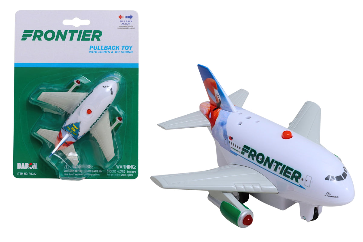FRONTIER PULLBACK W/LIGHT & SOUND FLO THE FLAMINGO The Airplane Shop.