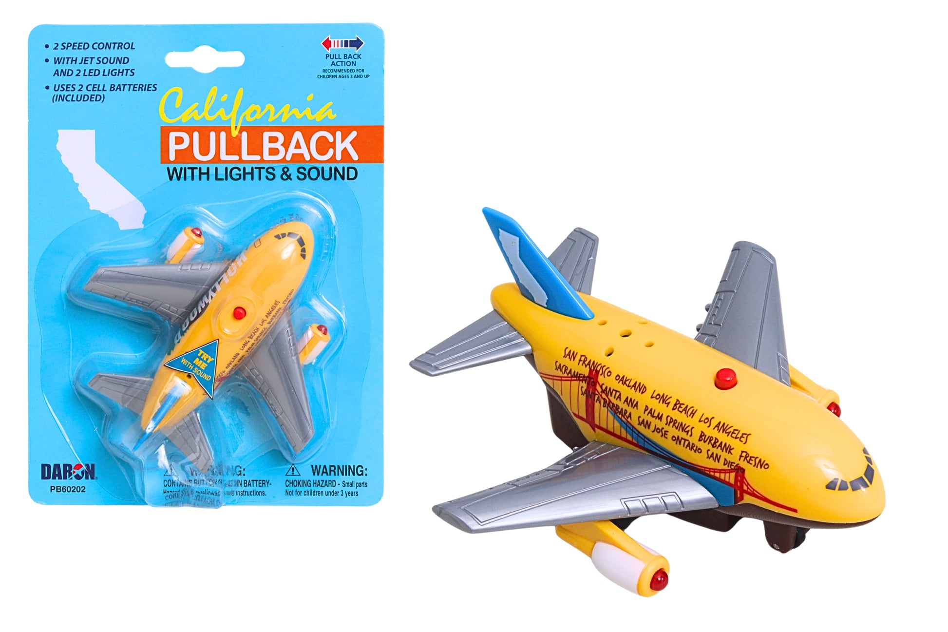 CALIFORNIA PULLBACK W/LIGHT & SOUND The Airplane Shop.