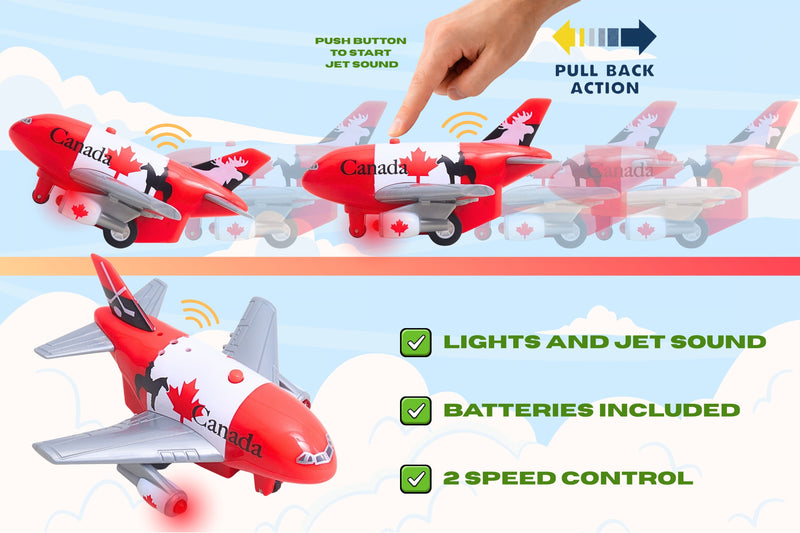 CANADA PULLBACK W/LIGHT & SOUND The Airplane Shop.