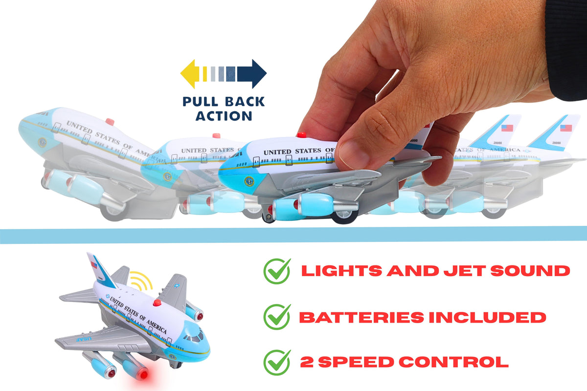 AIR FORCE ONE PULLBACK W/LIGHT & SOUND The Airplane Shop.