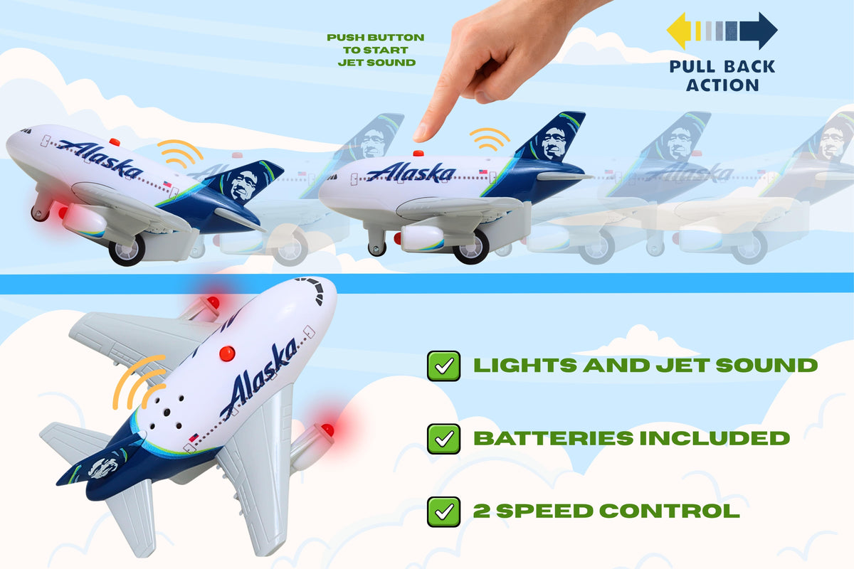 ALASKA AIRLINES PULLBACK W/LIGHT & SOUND The Airplane Shop.