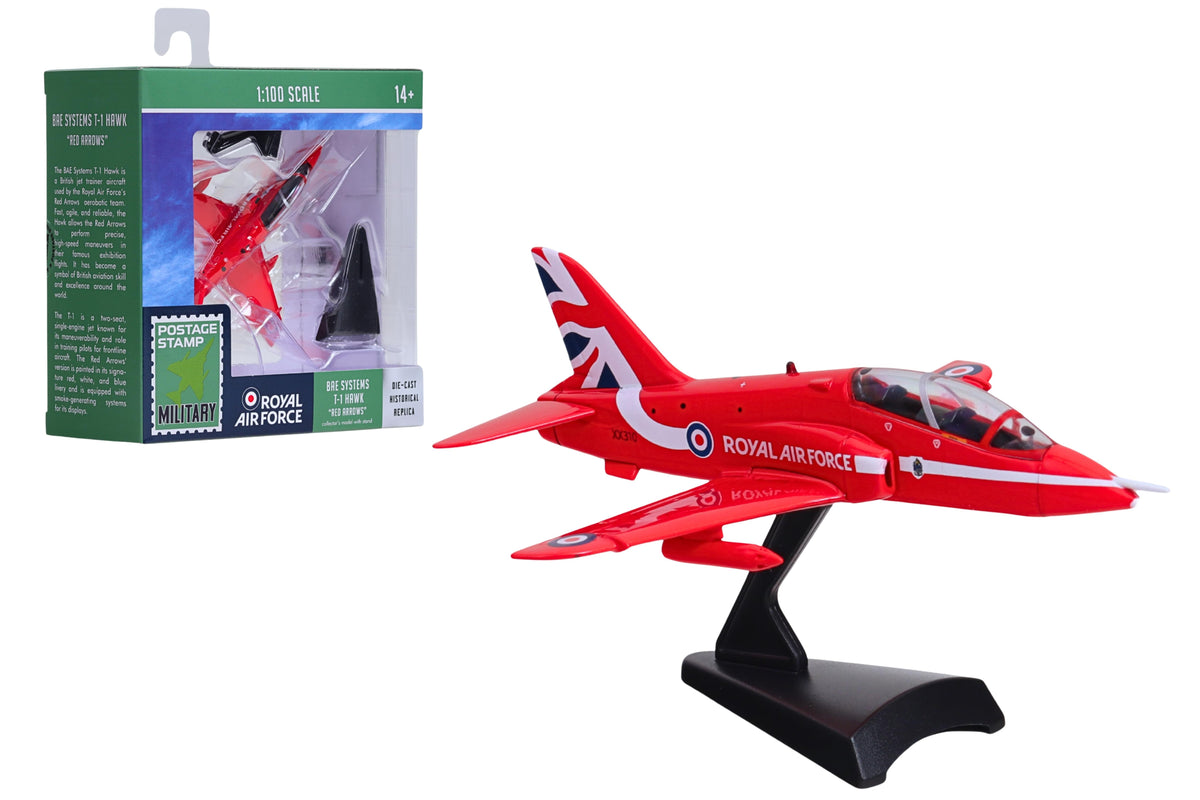 POSTAGE STAMP T-1 BAE HAWK RED ARROWS 1/100