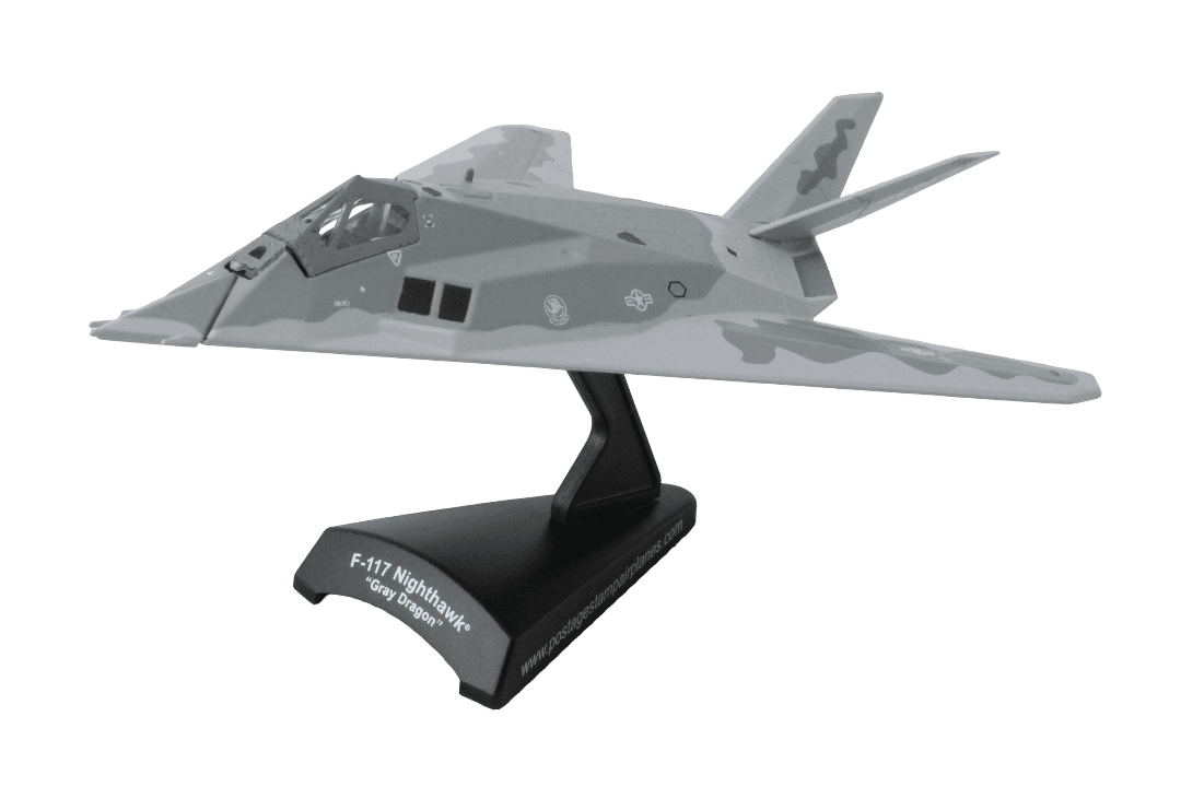 POSTAGE STAMP F-117 USAF NIGHTHAWK® 1/150 GRAY DRAGON The Airplane Shop.
