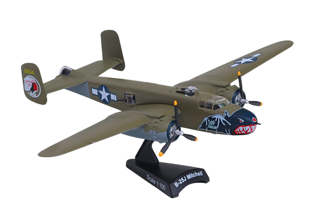 POSTAGE STAMP B-25J MITCHELL BETTY'S DREAM 1/100