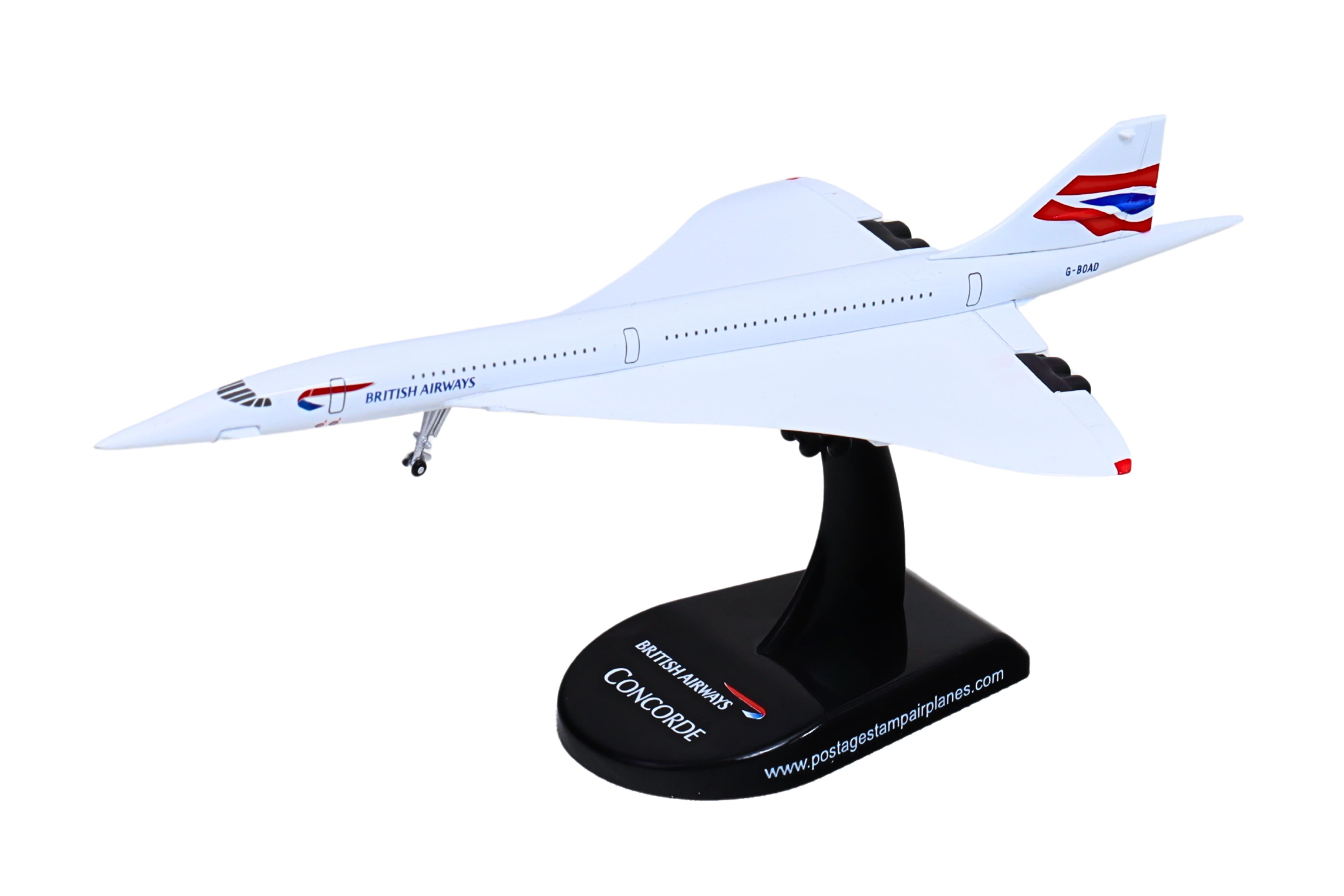 POSTAGE STAMP BRITISH AIRWAYS CONCORDE 1/350