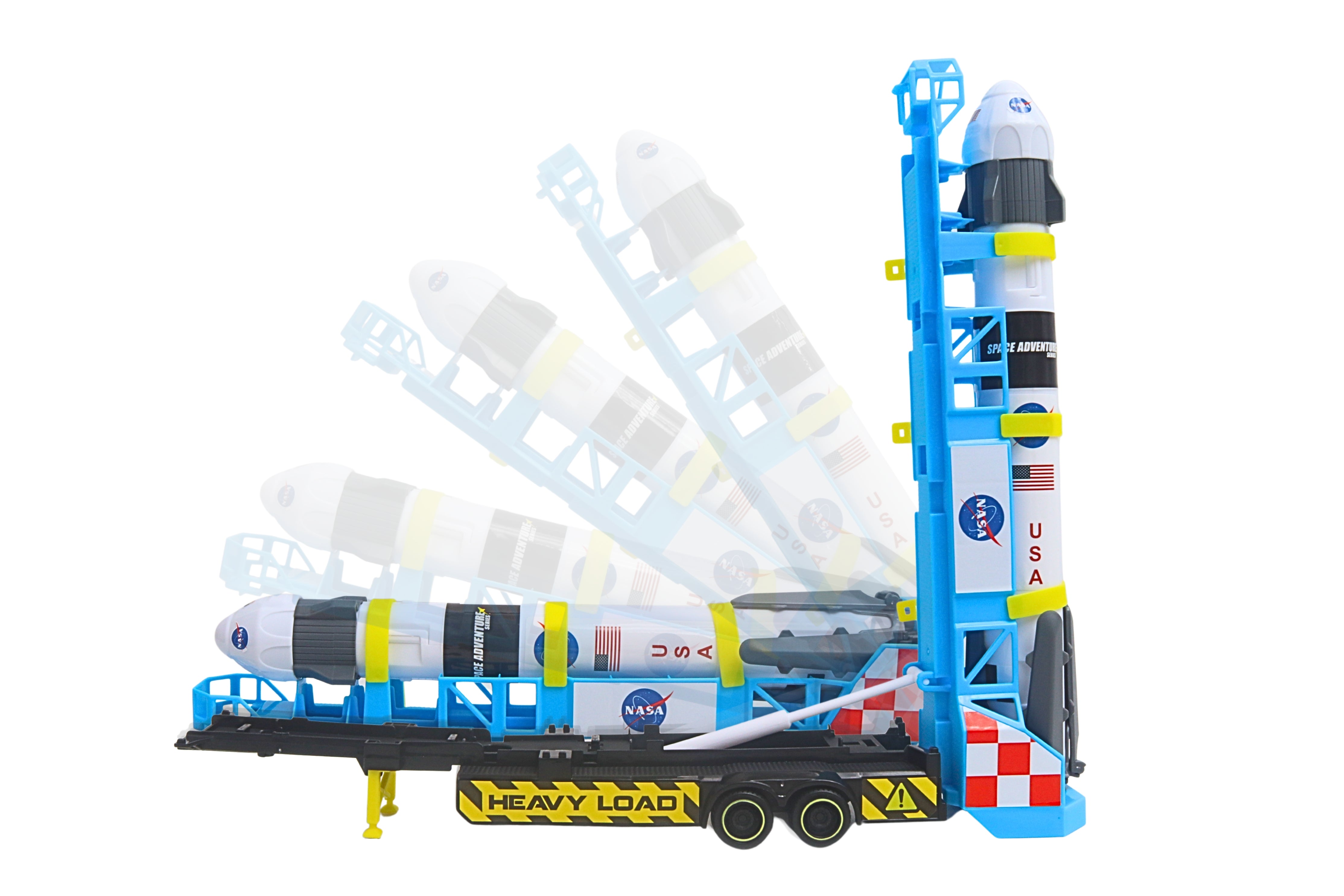 toysbian 宇宙騎兵 蓄光 6体セット Playful Minds – Rocket Space Toy, Kids Spaceship Playset Includes