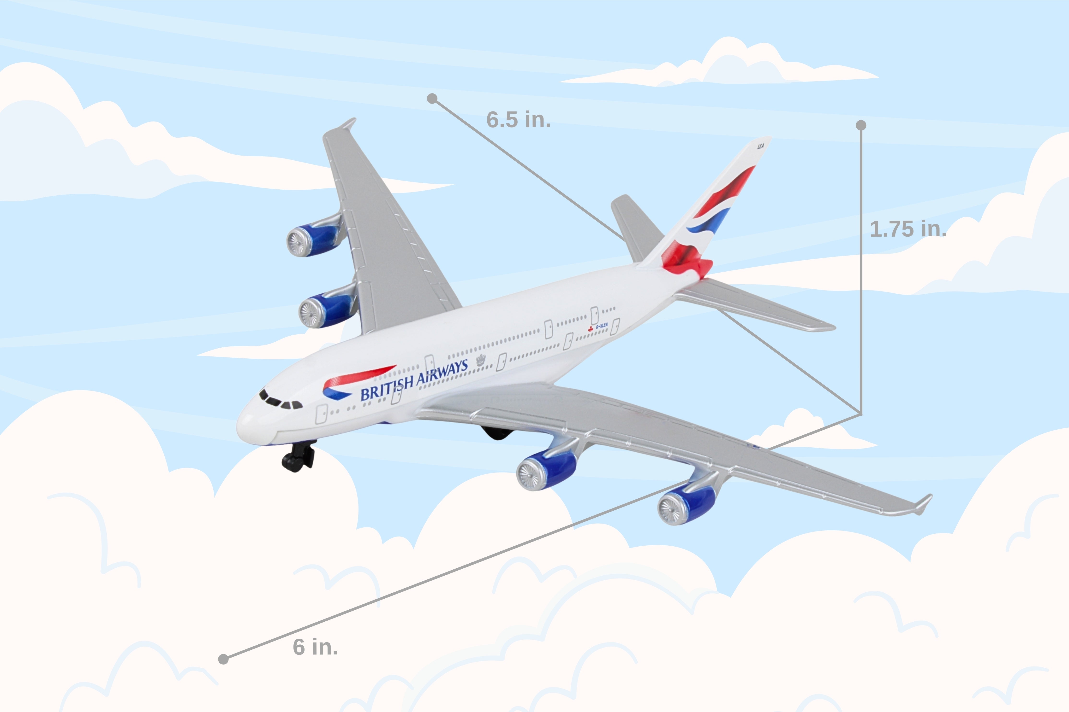 BRITISH AIRWAYS A380 SINGLE PLANE