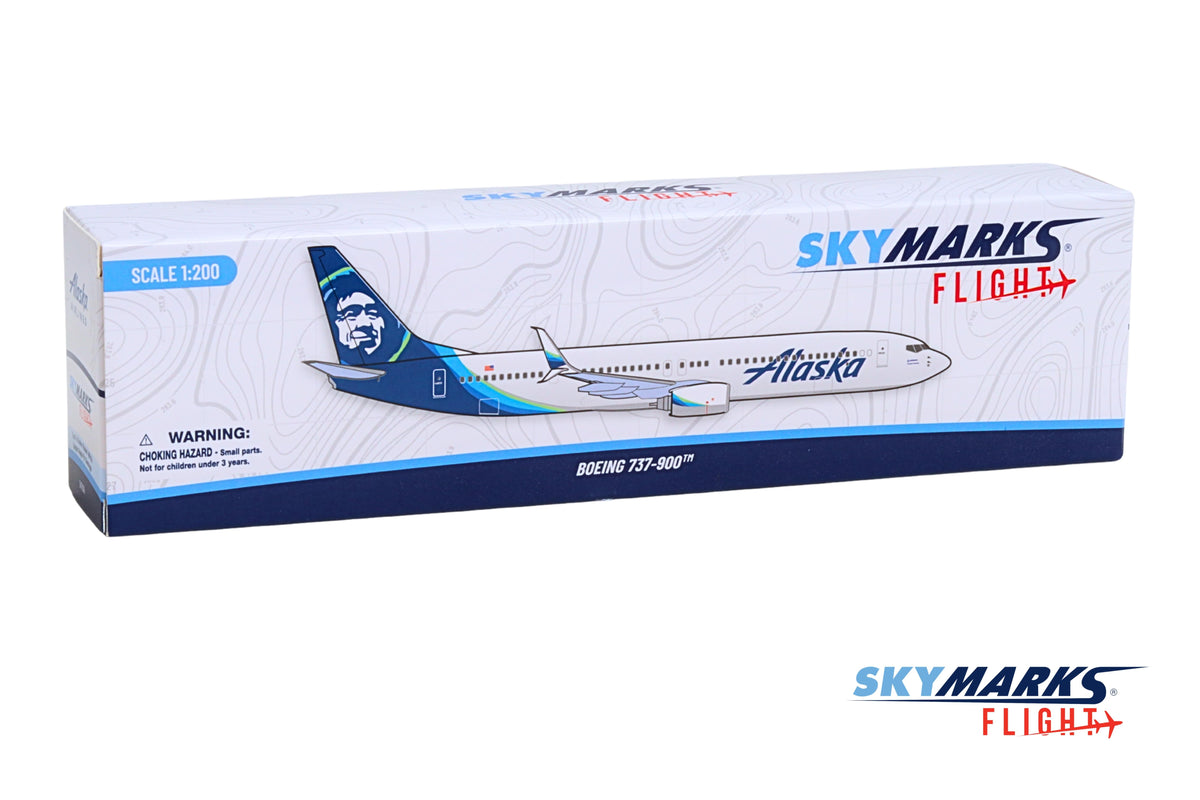 SKYMARKS FLIGHT ALASKA 737-900 1/200 The Airplane Shop.