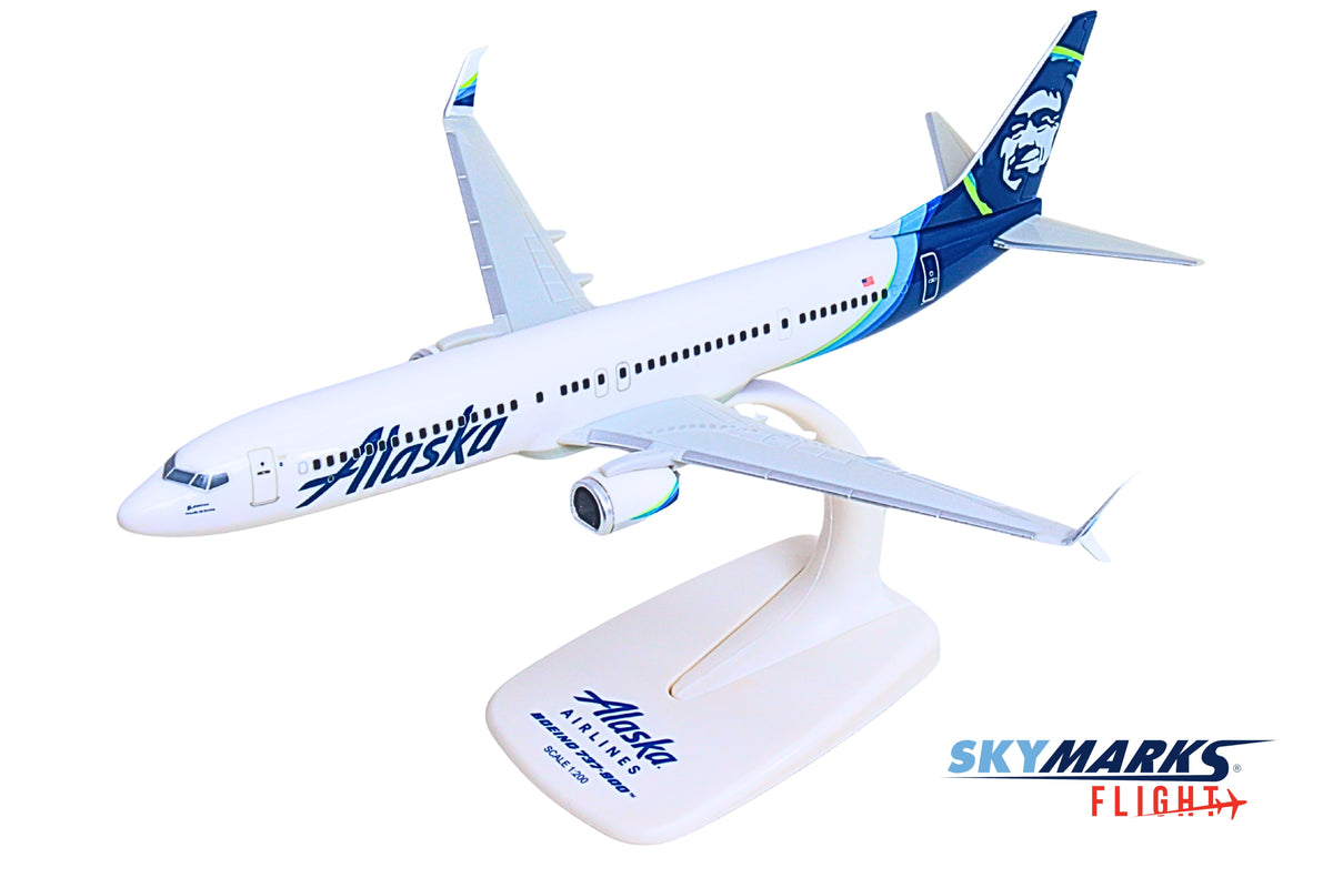 SKYMARKS FLIGHT ALASKA 737-900 1/200 The Airplane Shop.