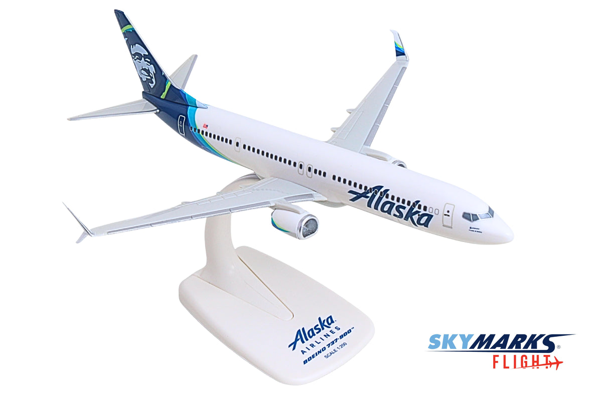 SKYMARKS FLIGHT ALASKA 737-900 1/200 The Airplane Shop.