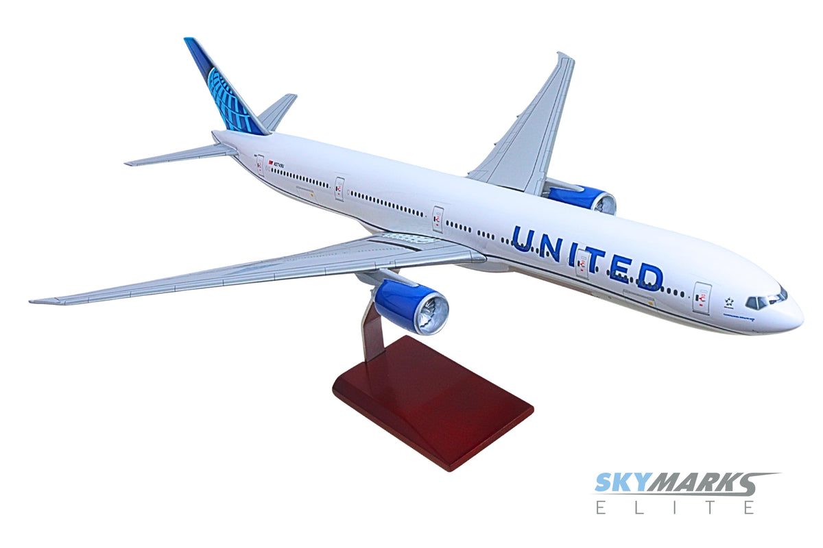 SKYMARKSELITE UNITED 777-300ER 1/100 2019 LIVERY The Airplane Shop.