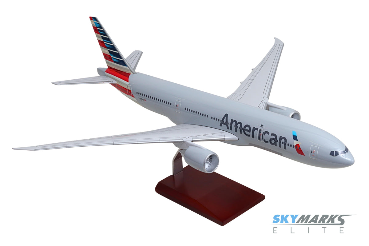 SKYMARKS ELITE AMERICAN 777-200 1/100 The Airplane Shop.