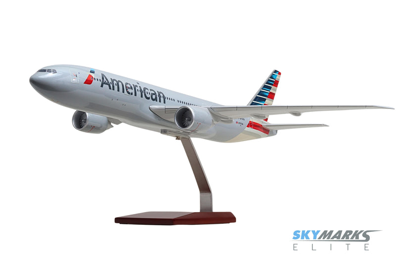 SKYMARKS ELITE AMERICAN 777-200 1/100 The Airplane Shop.