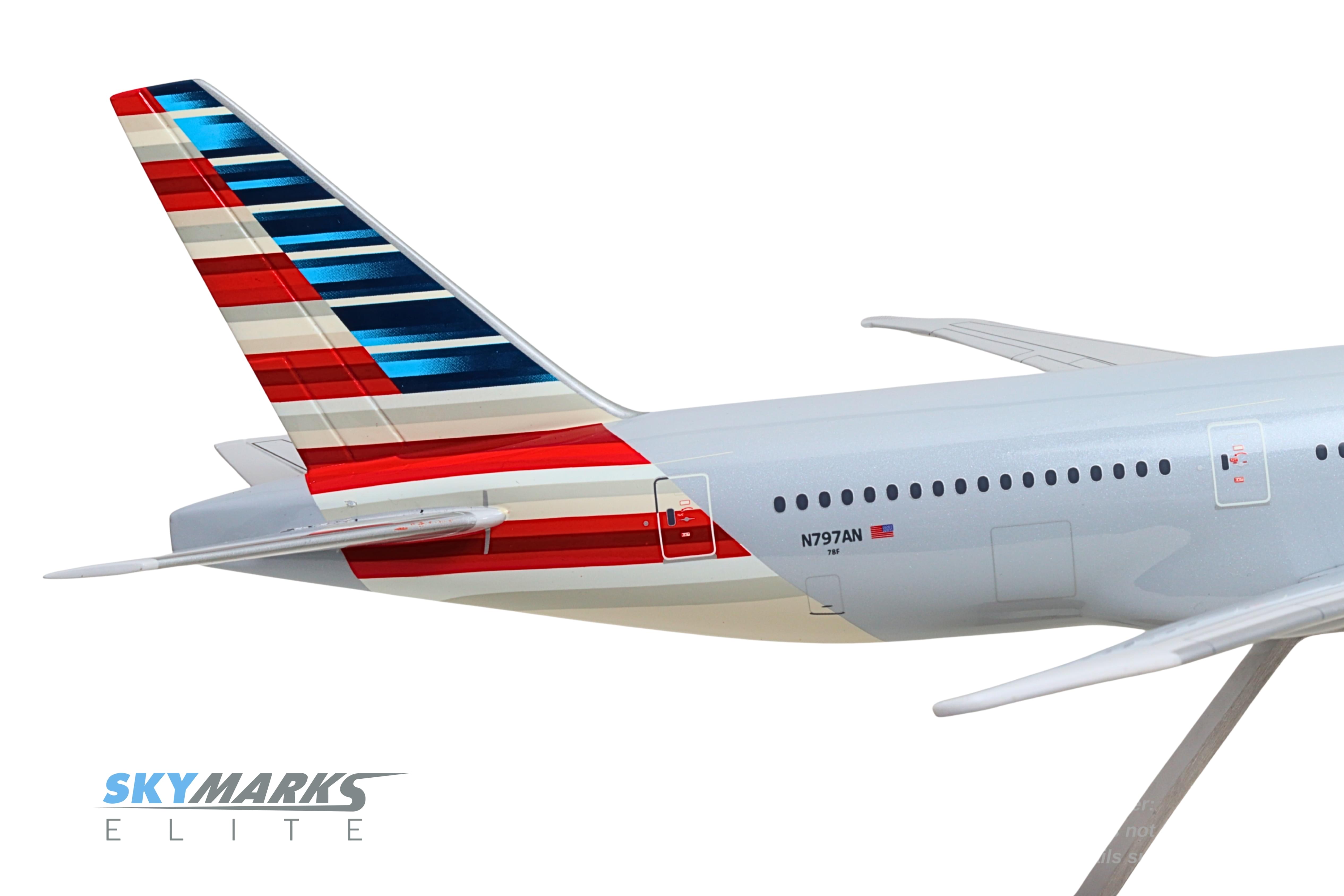 SKYMARKS ELITE AMERICAN 777-200 1/100 The Airplane Shop.