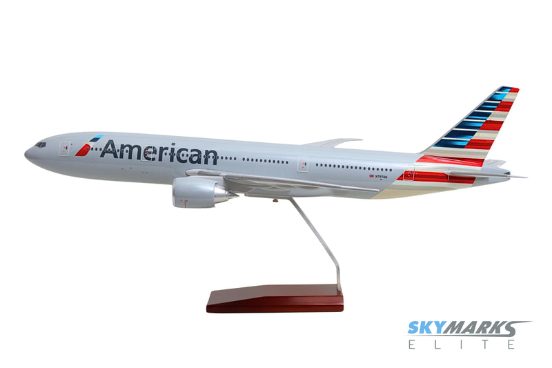 SKYMARKS ELITE AMERICAN 777-200 1/100 The Airplane Shop.