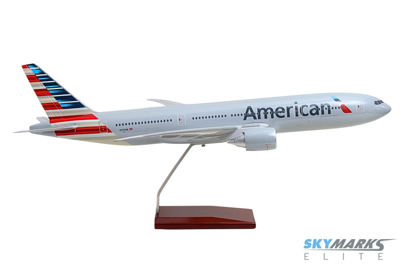 SKYMARKS ELITE AMERICAN 777-200 1/100 The Airplane Shop.