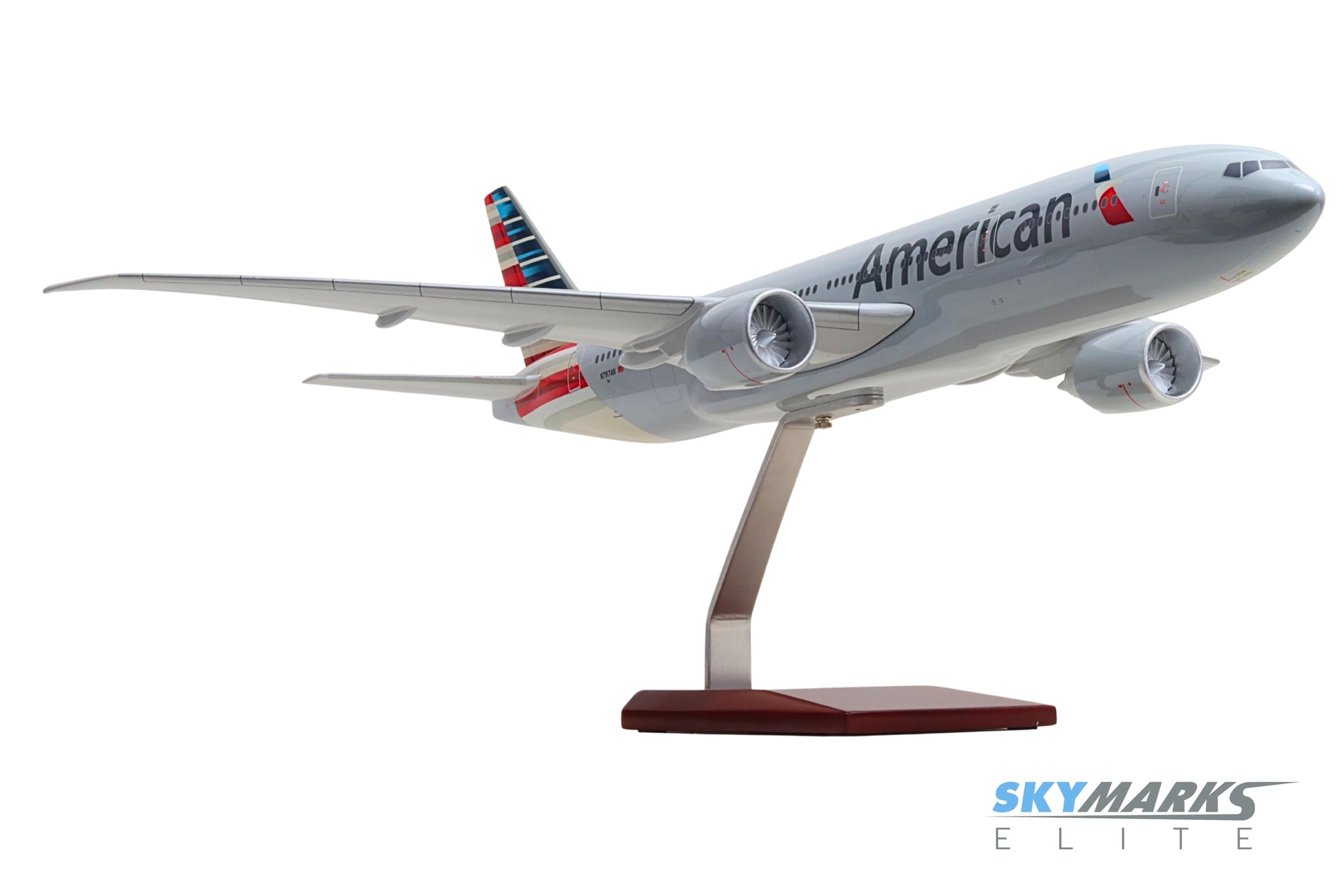 SKYMARKS ELITE AMERICAN 777-200 1/100 The Airplane Shop.