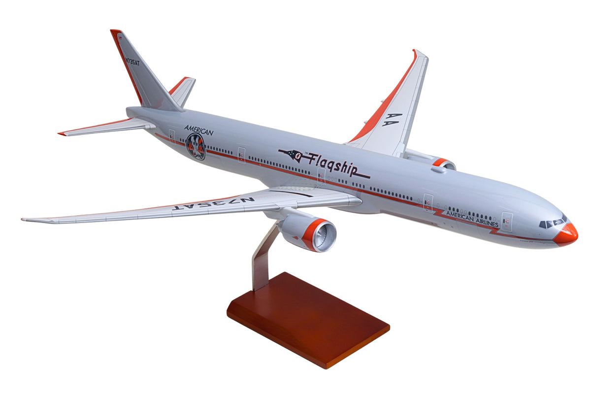 SKYMARKSELITE AMERICAN 777-300 1/100 FLAGSHIP The Airplane Shop.