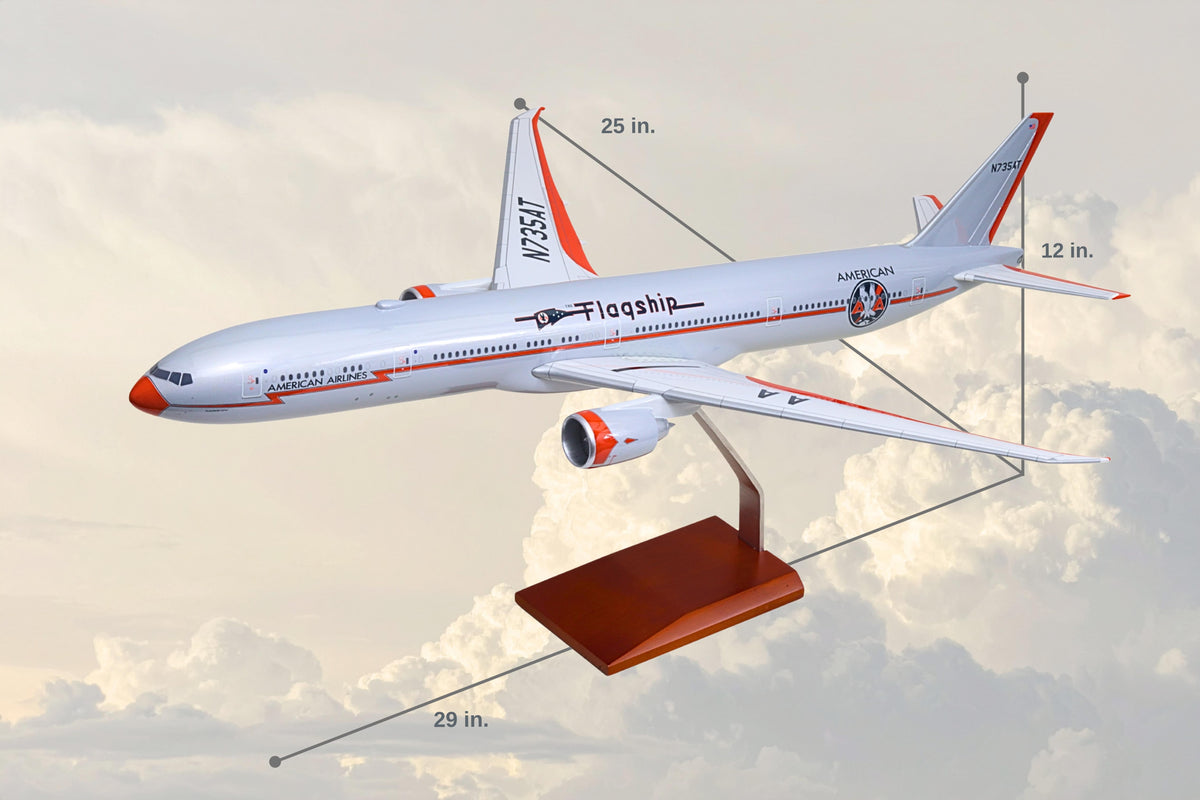SKYMARKSELITE AMERICAN 777-300 1/100 FLAGSHIP The Airplane Shop.