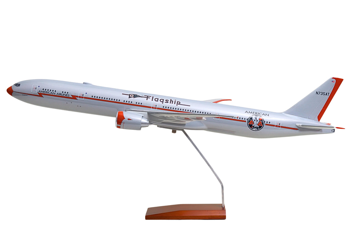 SKYMARKSELITE AMERICAN 777-300 1/100 FLAGSHIP The Airplane Shop.