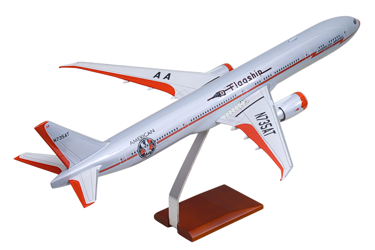 SKYMARKSELITE AMERICAN 777-300 1/100 FLAGSHIP The Airplane Shop.