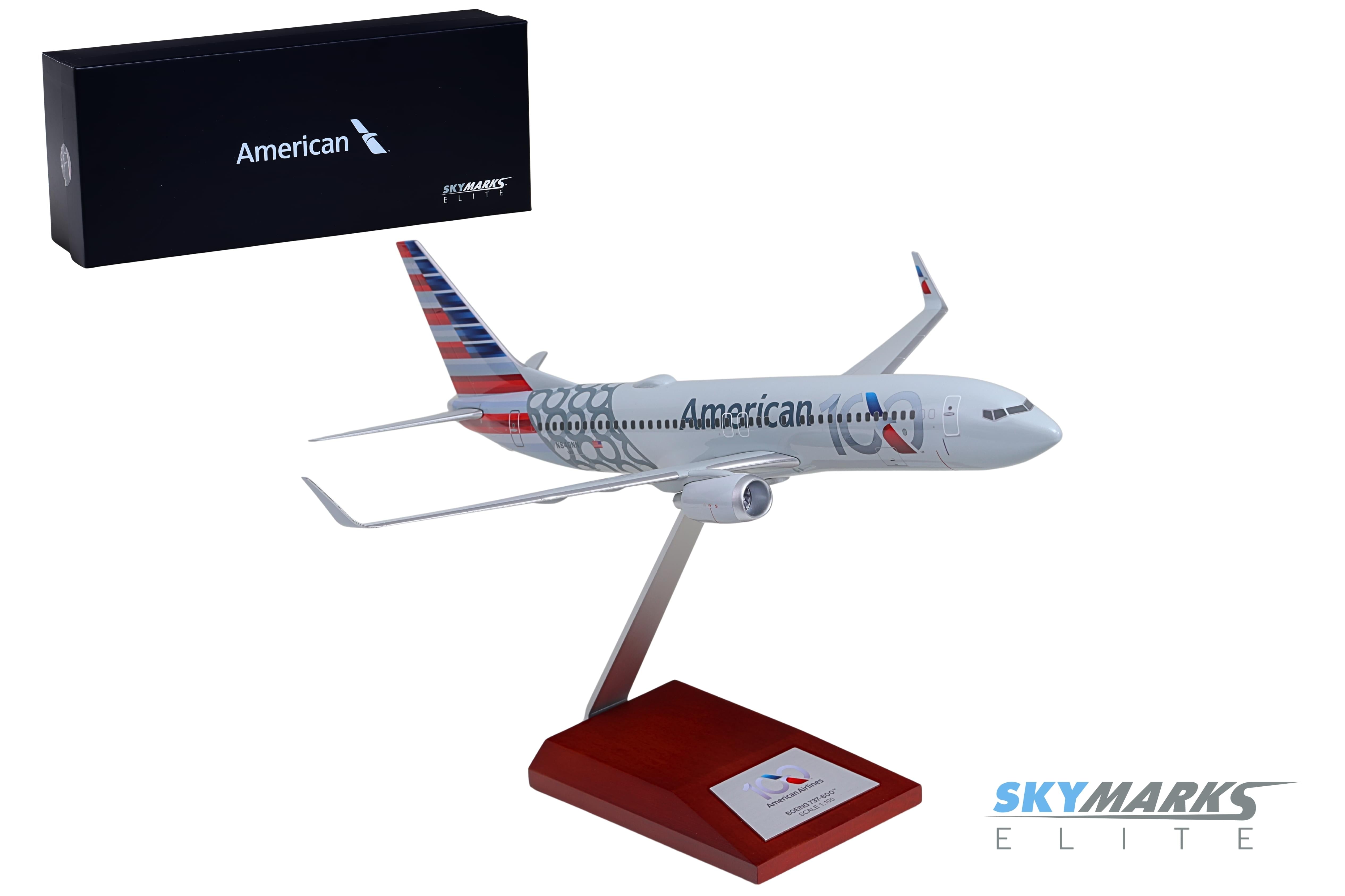 SKYMARKSELITE AMERICAN 737-800 1/100 CENTENNIAL