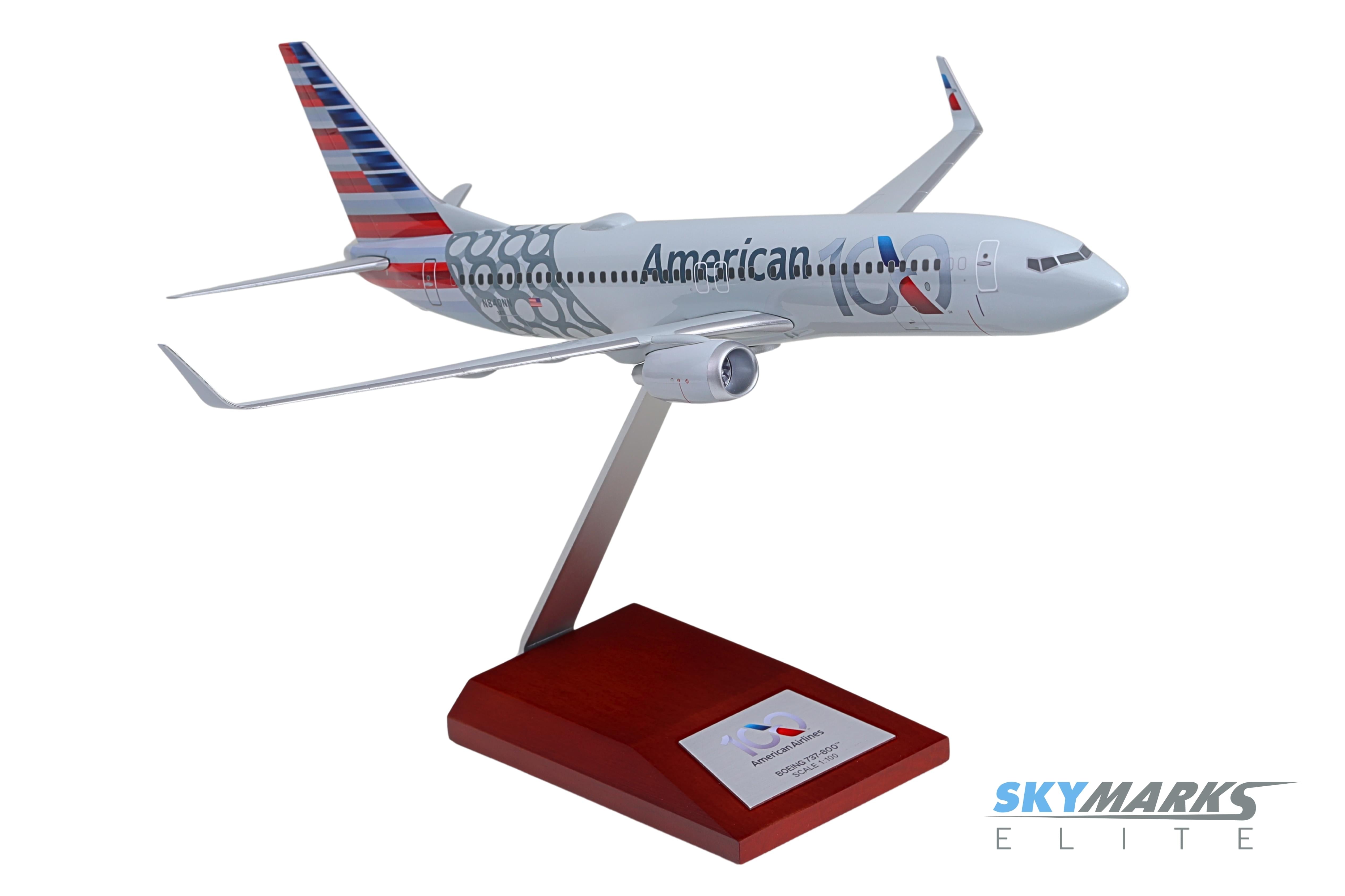 SKYMARKSELITE AMERICAN 737-800 1/100 CENTENNIAL