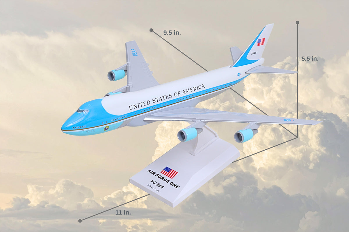SKYMARKS AIR FORCE ONE VC25/747-200 1/250 The Airplane Shop.