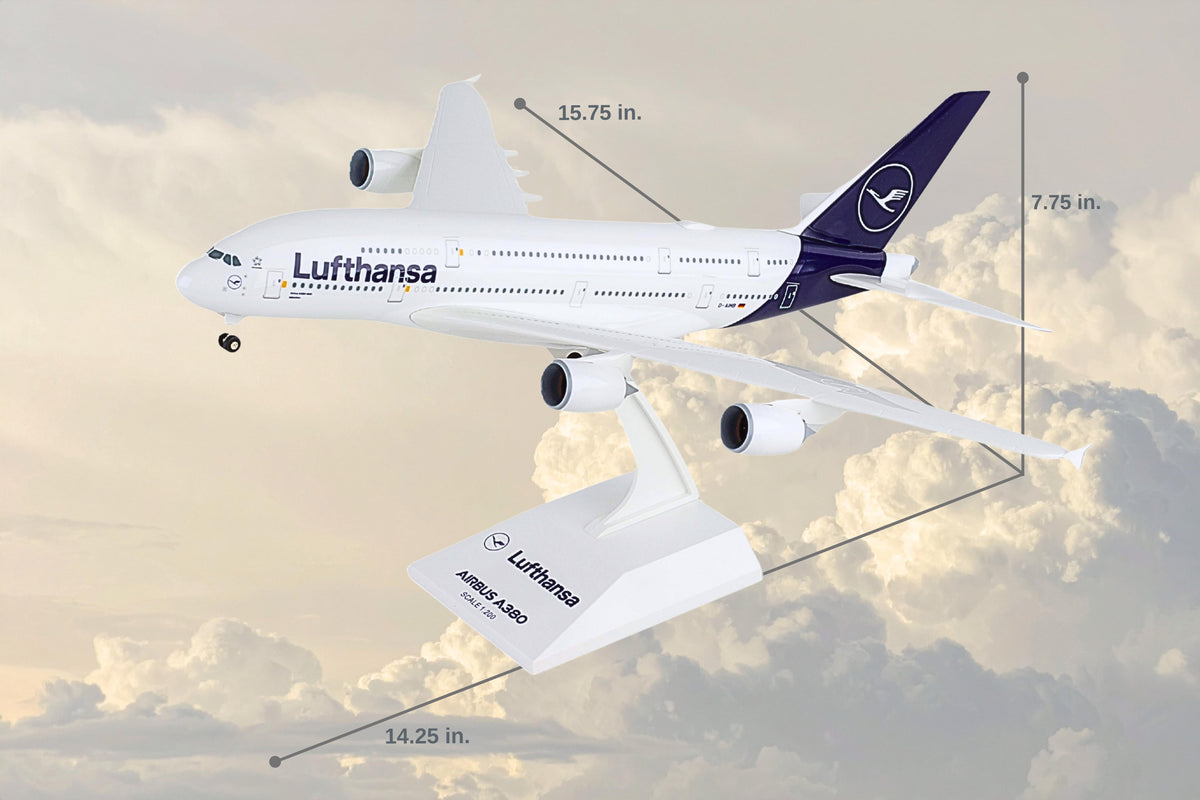 SKYMARKS LUFTHANSA A380 1/200 W/GEAR NEW LIVERY The Airplane Shop.