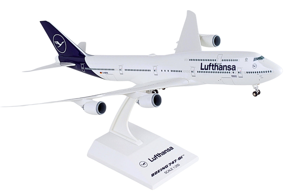 SKYMARKS LUFTHANSA 747-8I 1/200 W/GEAR NEW LIVERY The Airplane Shop.