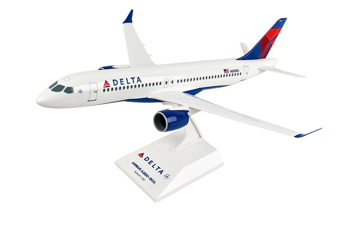 SKYMARKS DELTA A220-300 1/100 REG