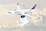 SKYMARKS DELTA A220-300 1/100 REG