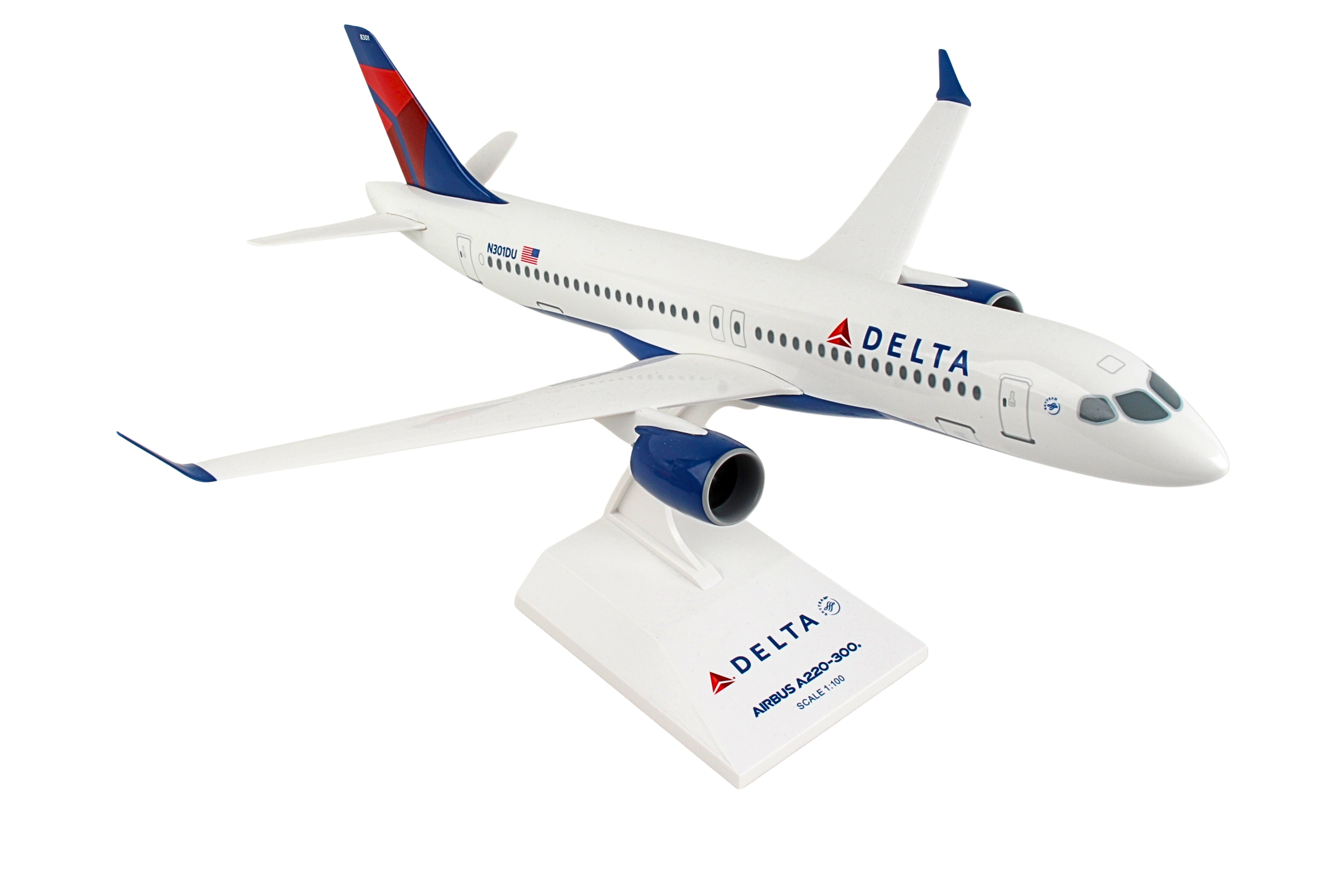 SKYMARKS DELTA A220-300 1/100 REG#N301DU