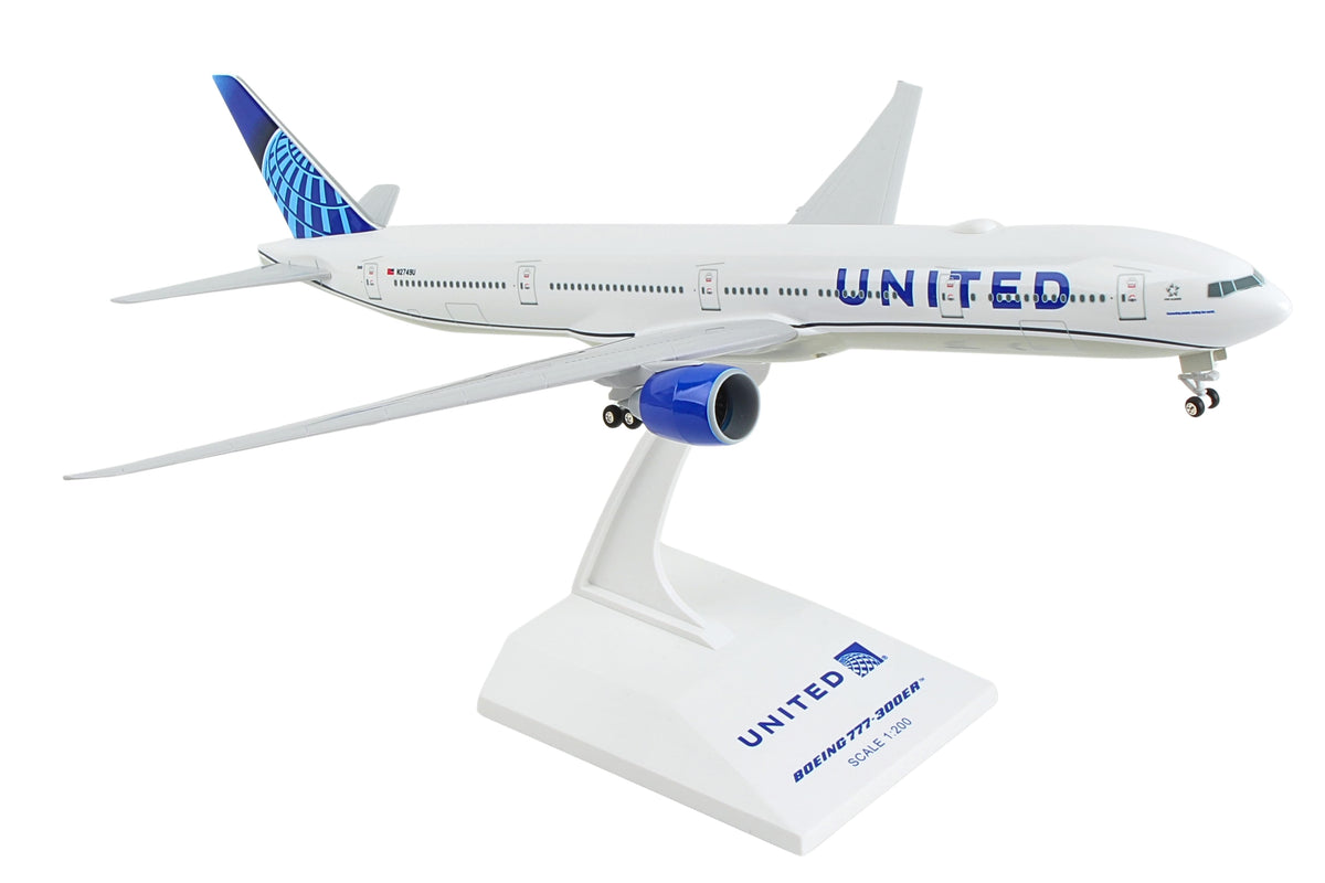 SKYMARKS UNITED 777-300 1/200 W/GEAR 2019 NEW LIVERY The Airplane Shop.