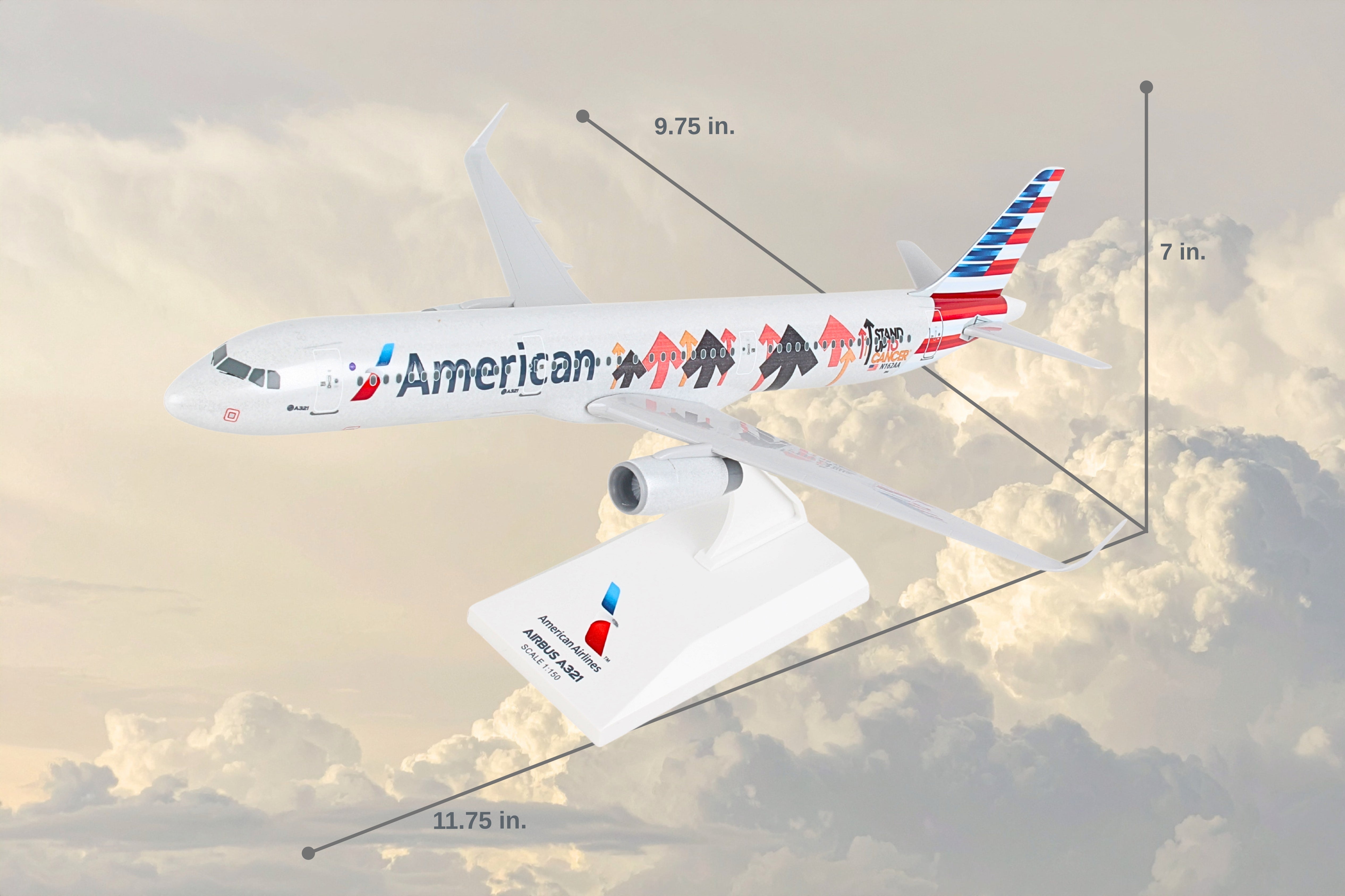 SKYMARKS AMERICAN A321 1/150 STAND UP 2CANCER (**) SKYMARKS AMERICAN A321 1/150 STAND UP 2CANCER (**)