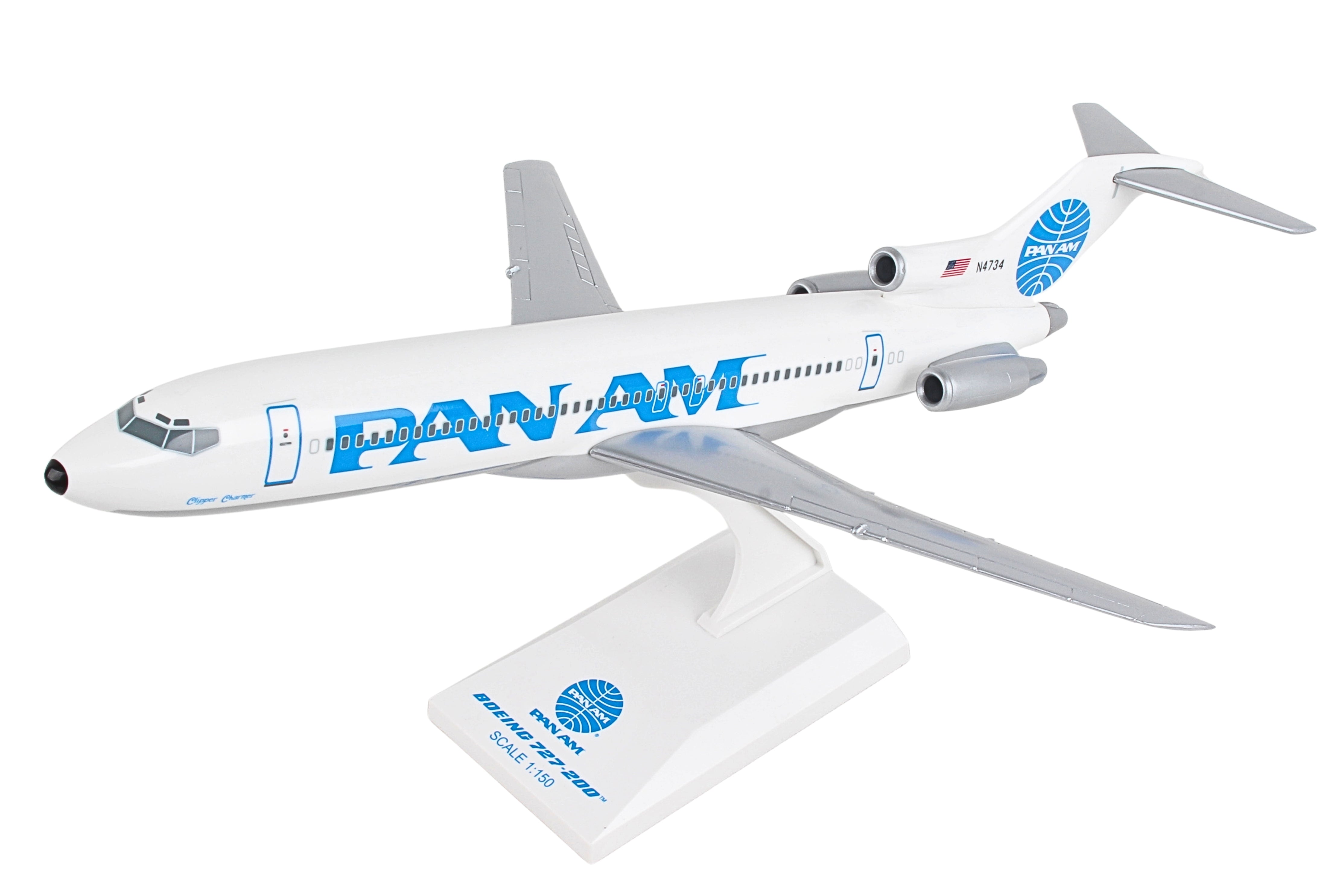 SKYMARKS PAN AM 727-200 1/150 CLIPPER CHARMER REG#N4734