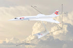 SKYMARKS BRITISH CONCORDE 1/250 The Airplane Shop.