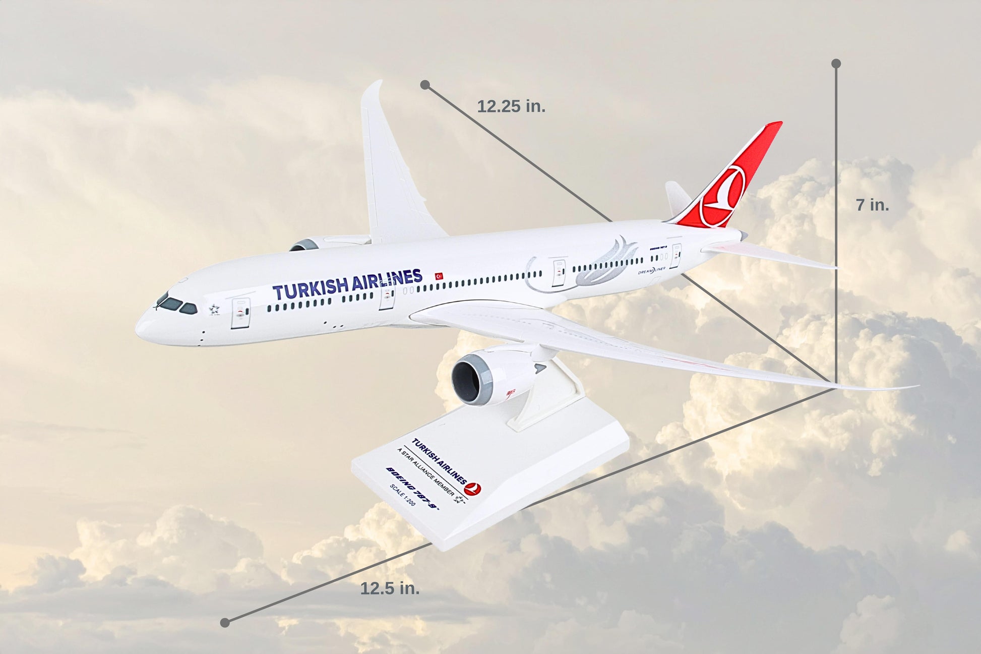 SKYMARKS TURKISH 787-9 1/200 The Airplane Shop.