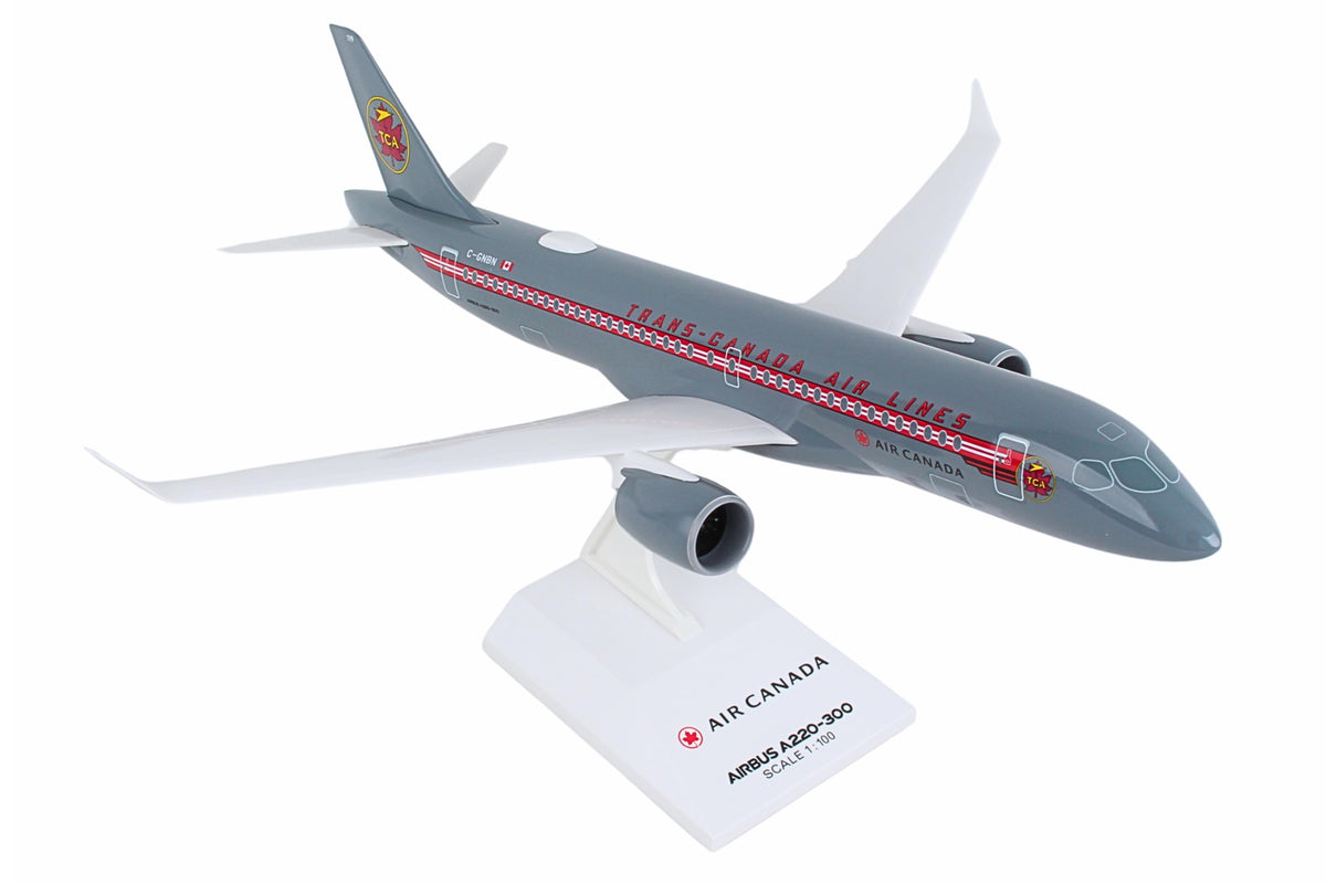 SKYMARKS AIR CANADA A220-300 1/100 RETRO TCA (**) The Airplane Shop.