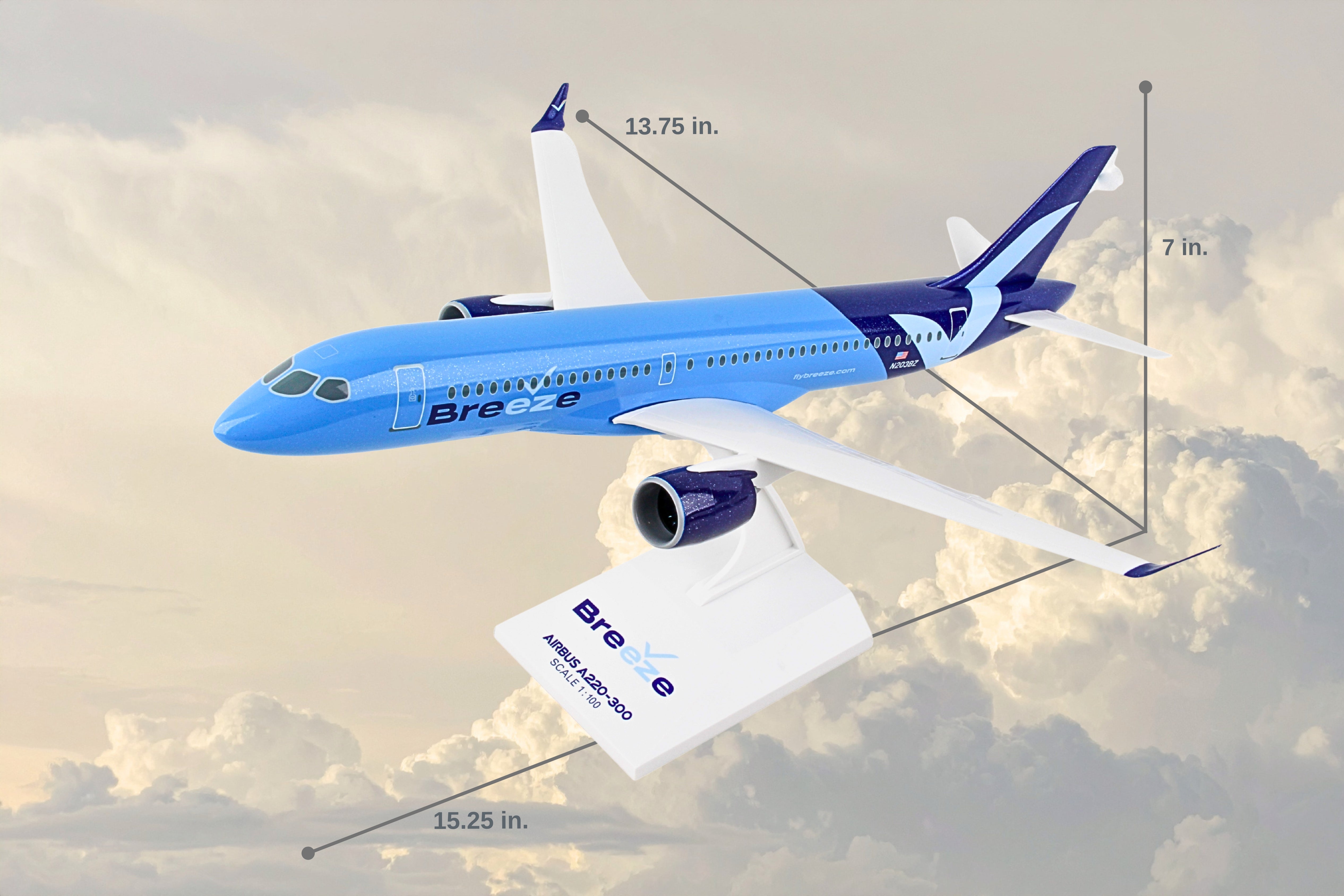 SKYMARKS BREEZE A220-300 1/100