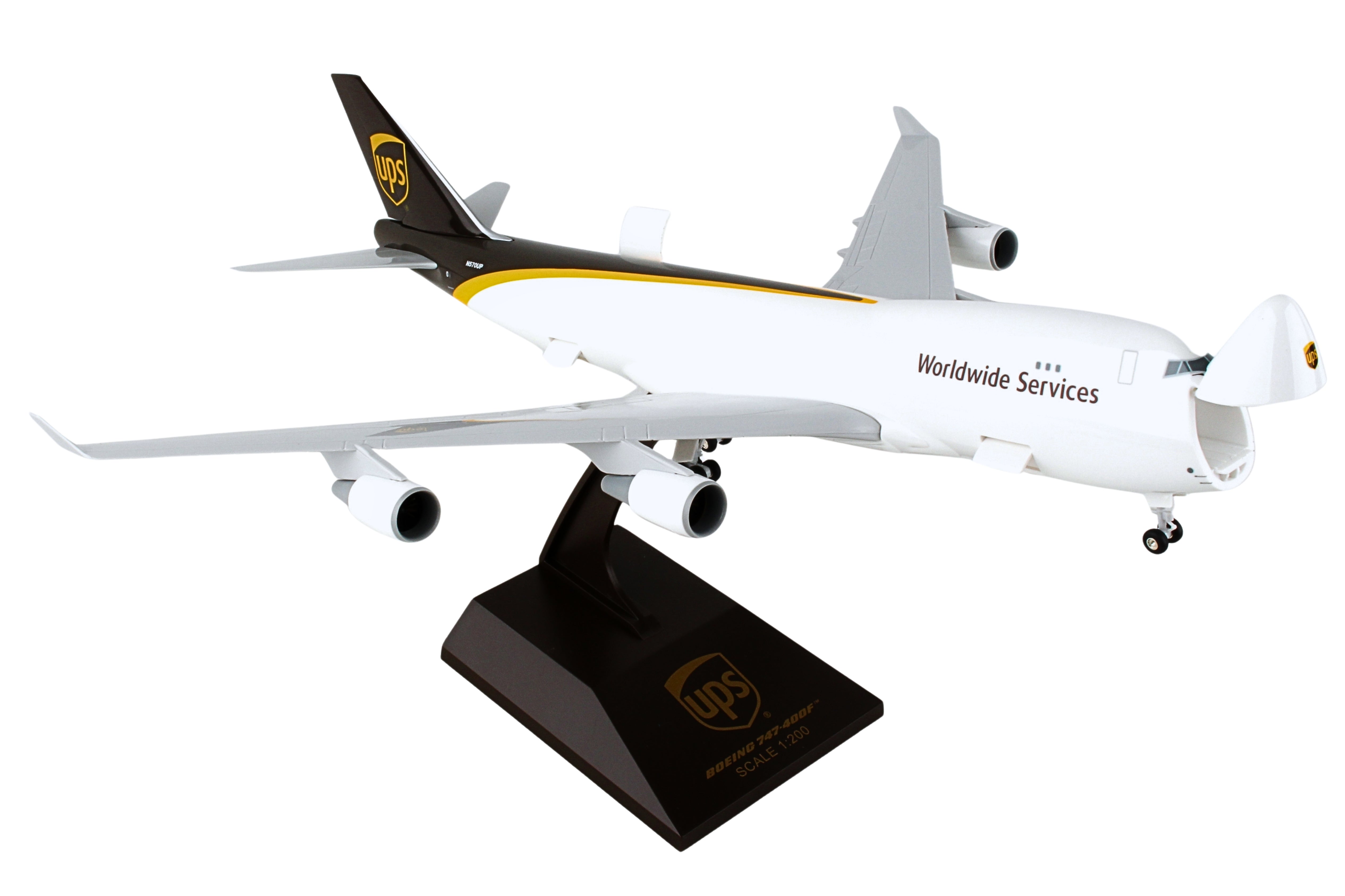 SKYMARKS UPS 747-400F 1/200 W/GEAR & OPENING DOORS (**)