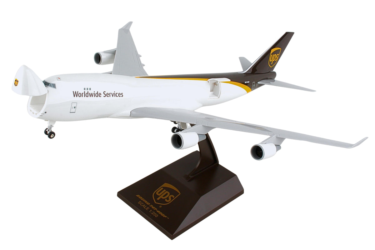 SKYMARKS UPS 747-400F 1/200 W/GEAR & OPENING DOORS (**) The Airplane Shop.