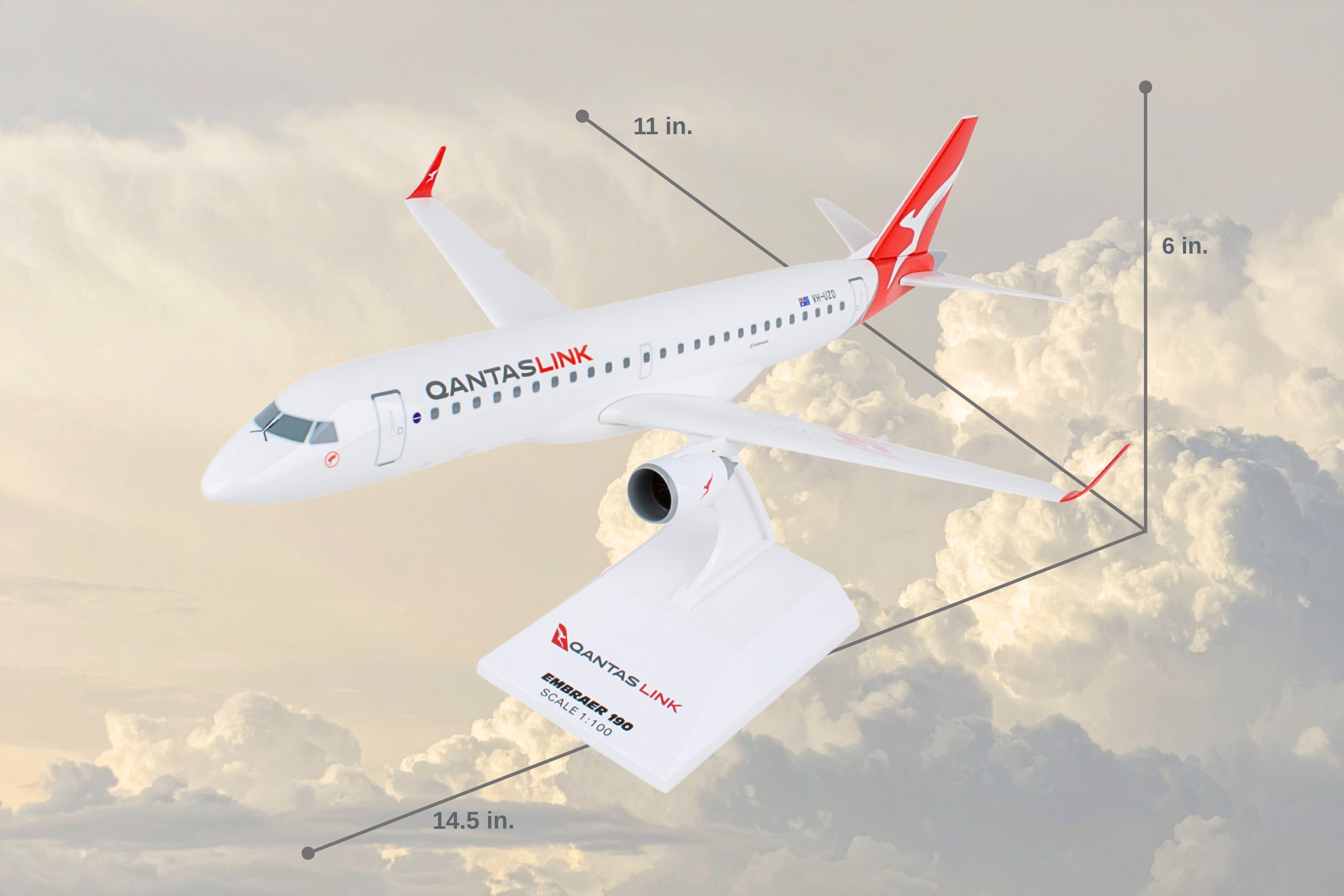 SKYMARKS QANTAS E190 1/100 (**)