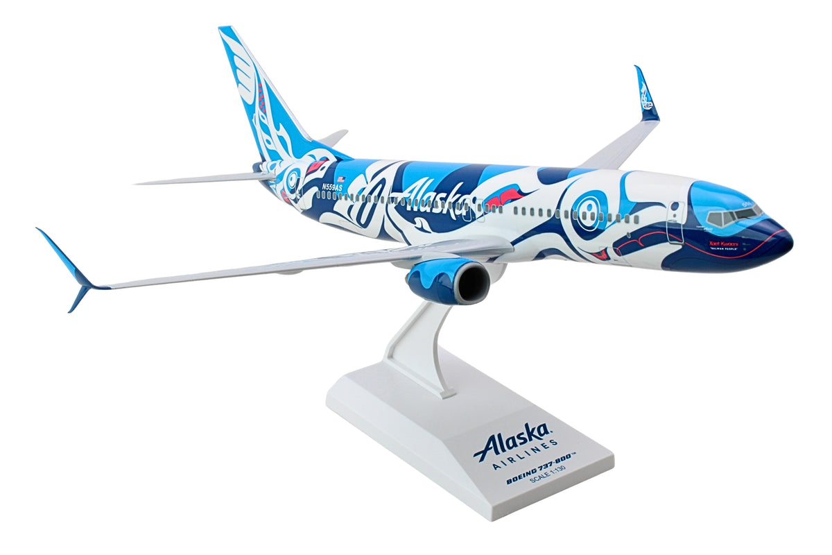 SKYMARKS ALASKA 737-800 1/130 SALMON PEOPLE The Airplane Shop.