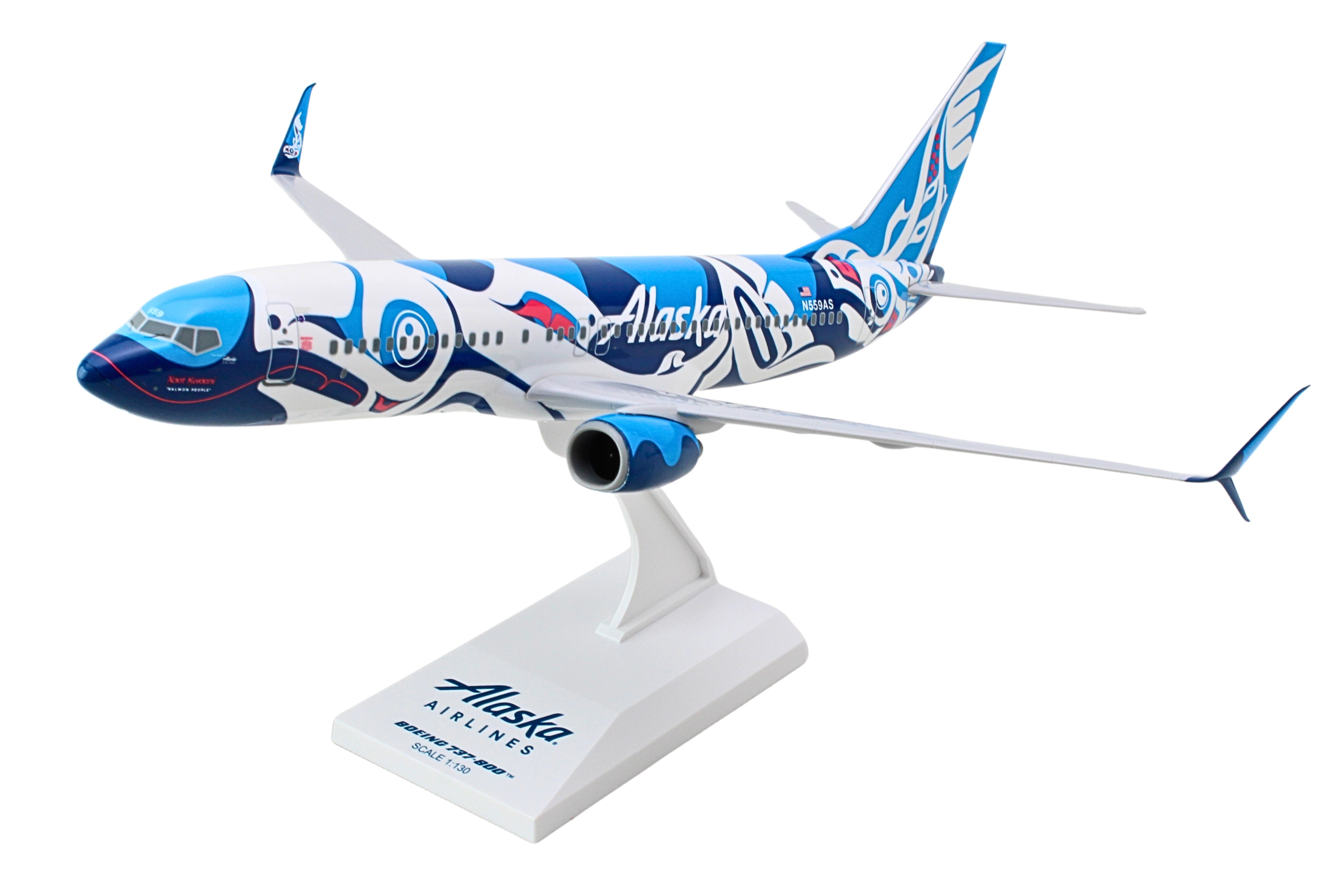 SKYMARKS ALASKA 737-800 1/130 SALMON PEOPLE