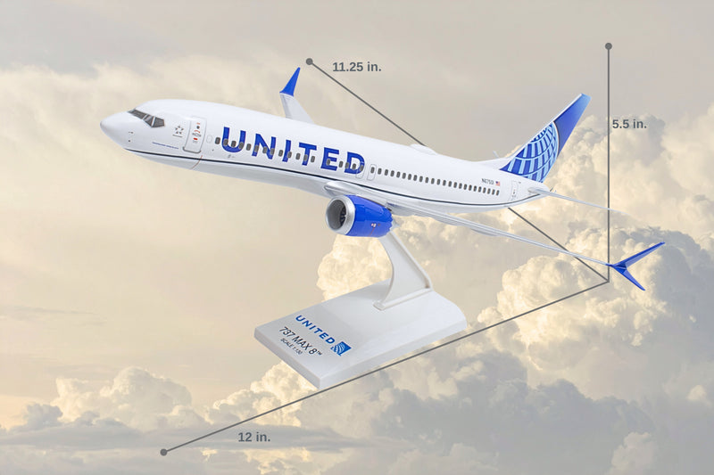 SKYMARKS UNITED 737MAX8 1/130 The Airplane Shop.